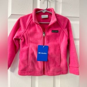 Columbia 3T Benton Girls NWT Fleece Jacket Pink Size 3T
